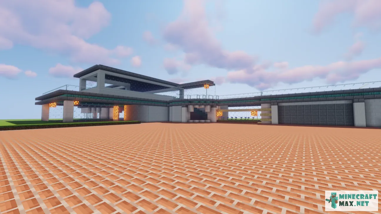 Modern house schematic | Download map for Minecraft: 1