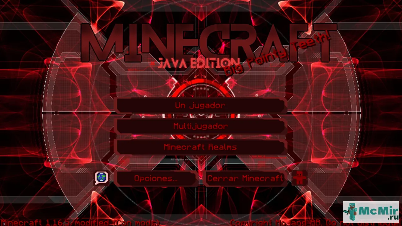 Текстура Красная тема TecnoCraft | Скачать текстуру для Minecraft: 1