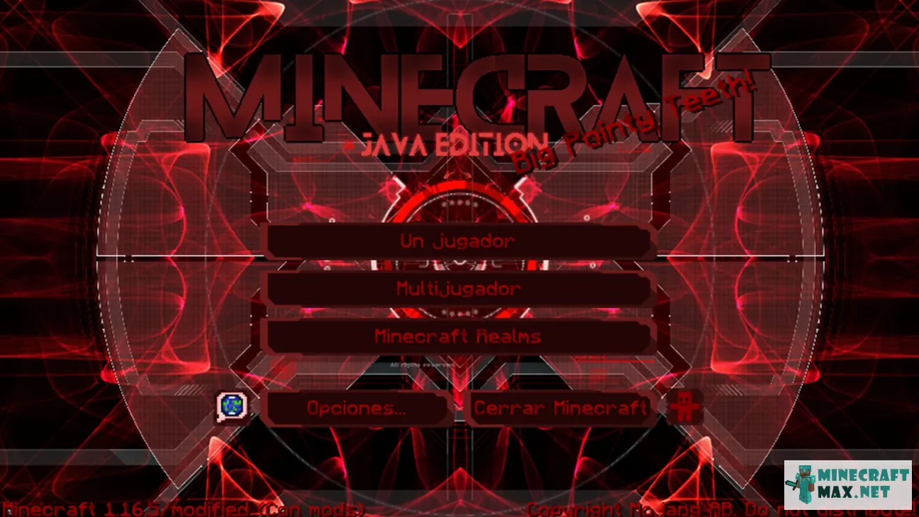 TecnoCraft theme red | Download texture for Minecraft: 1