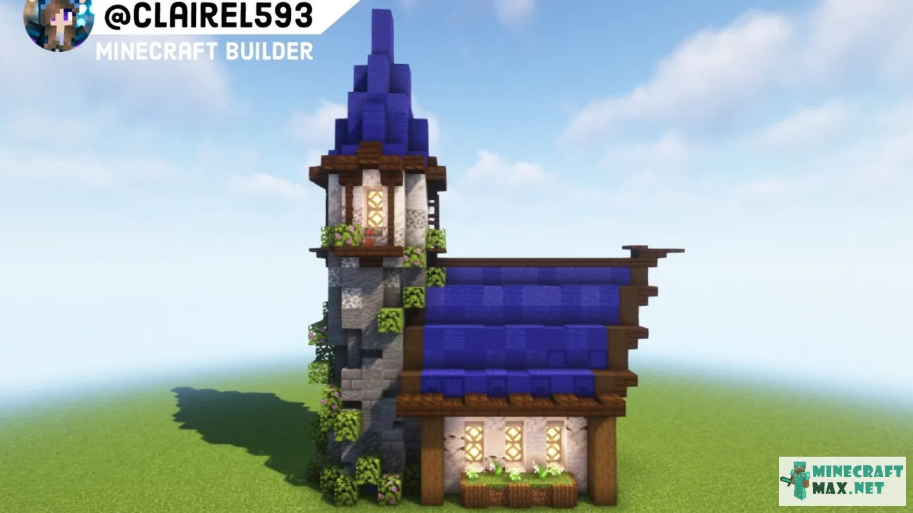 Blue Fantasy House | Download map for Minecraft: 1