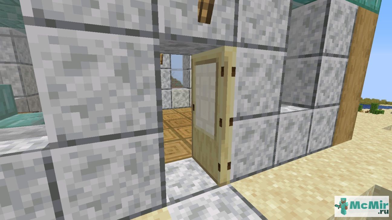 Как сделать берёзовую дверь в Майнкрафт | Screenshot 2