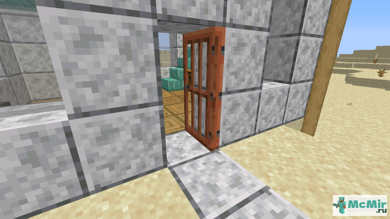 Как сделать акациевую дверь в Майнкрафт | Screenshot 1