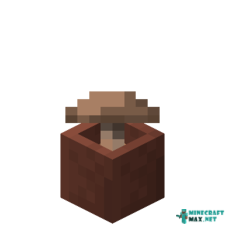 Potted Brown Mushroom in Minecraft