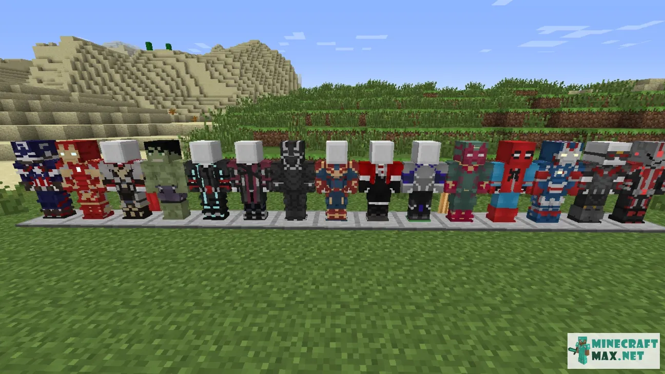 Cinematic- Avengers Initiative Fiskheroes Cosmetic Pack | Download mod for Minecraft: 1