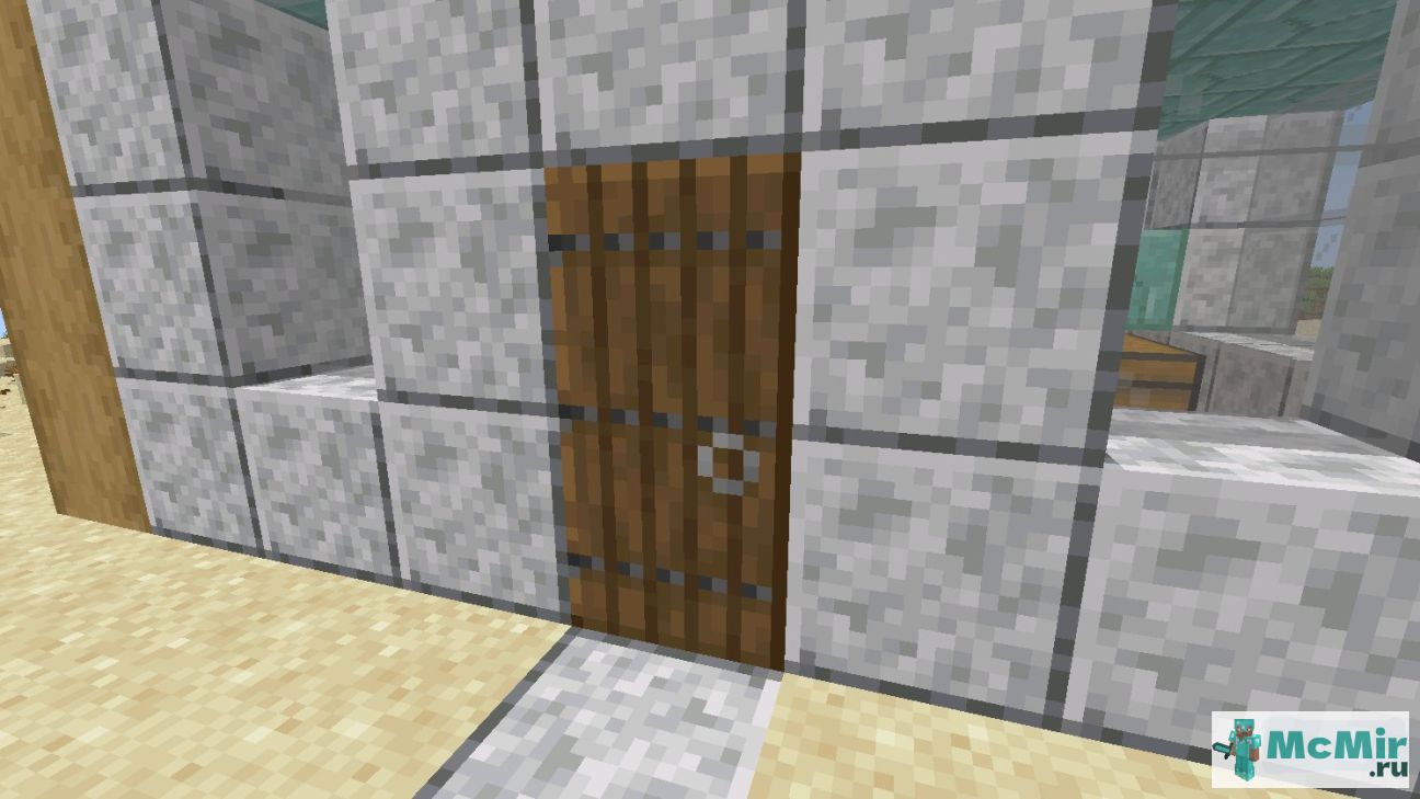 Как сделать еловую дверь в Майнкрафт | Screenshot 1