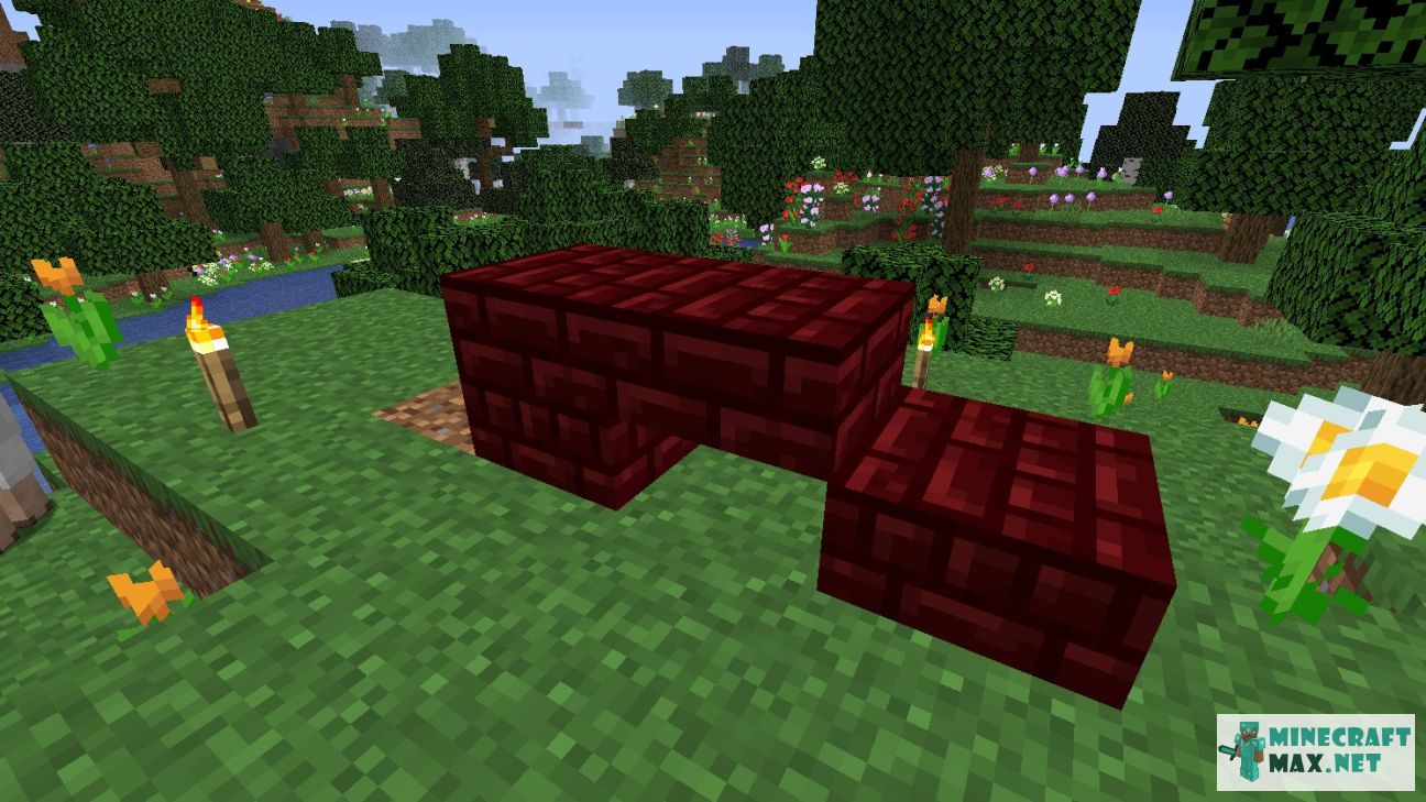 Red Nether Brick Slab How To Craft Red Nether Brick Slab In Minecraft