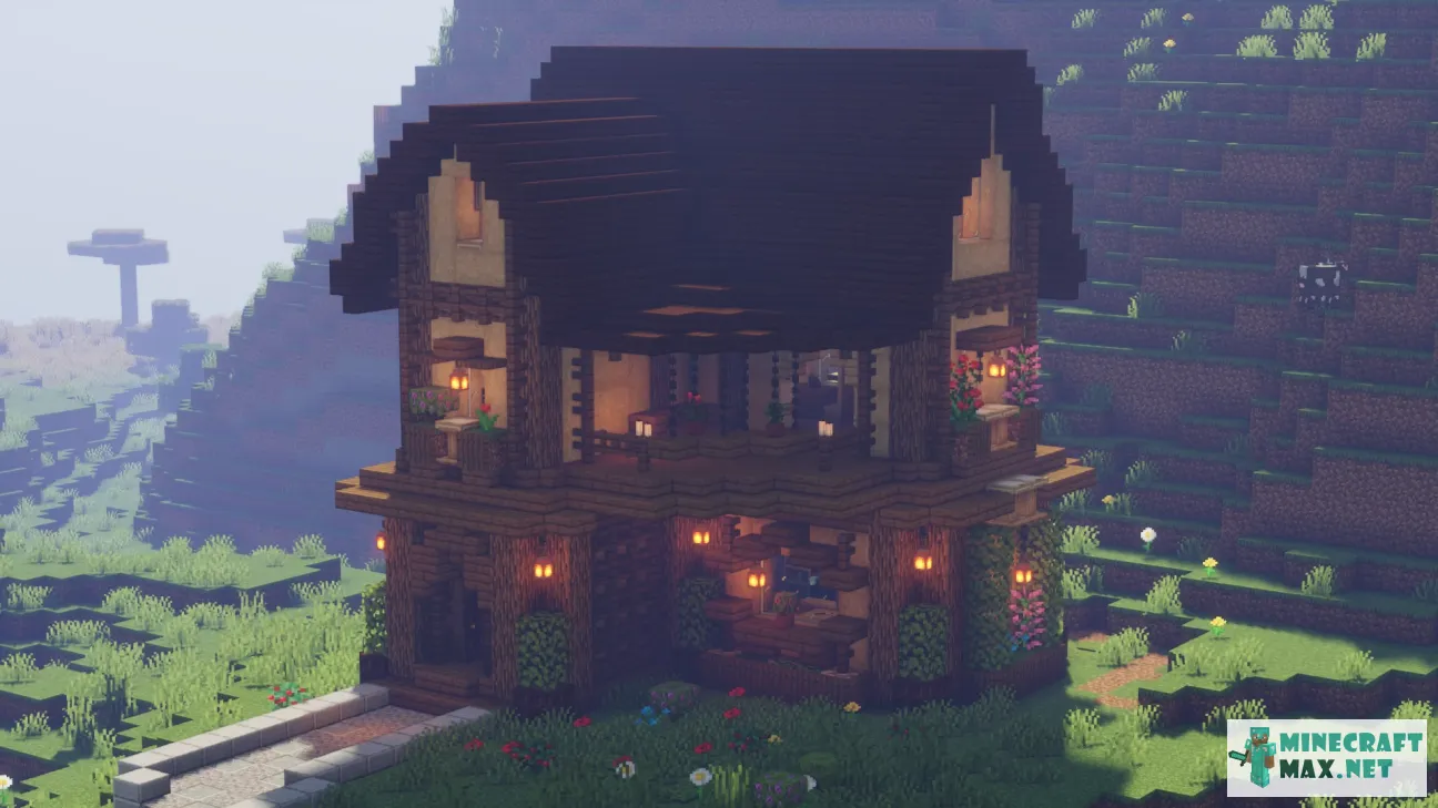 Big wooden house Minecraft Map