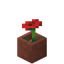 Potted Poppy in Minecraft