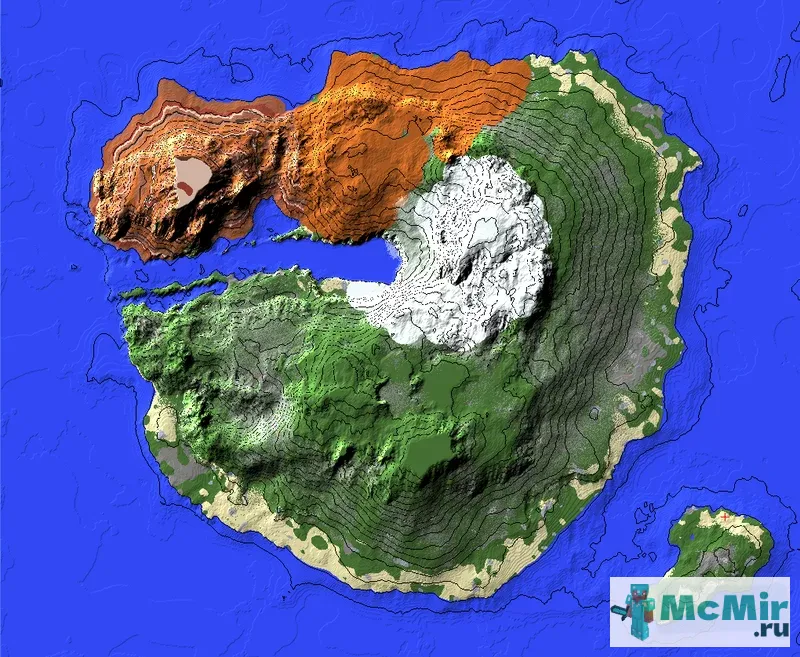 Карта Остров возможностей | Скачать карту Майнкрафт: 1