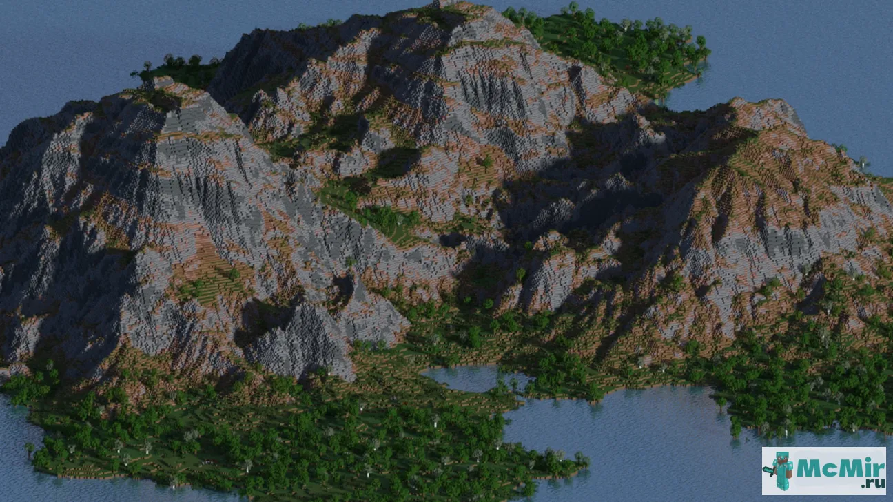 Карта Лесной остров | Скачать карту Майнкрафт: 1