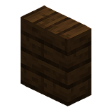 Vertical Dark Oak Slab in Minecraft
