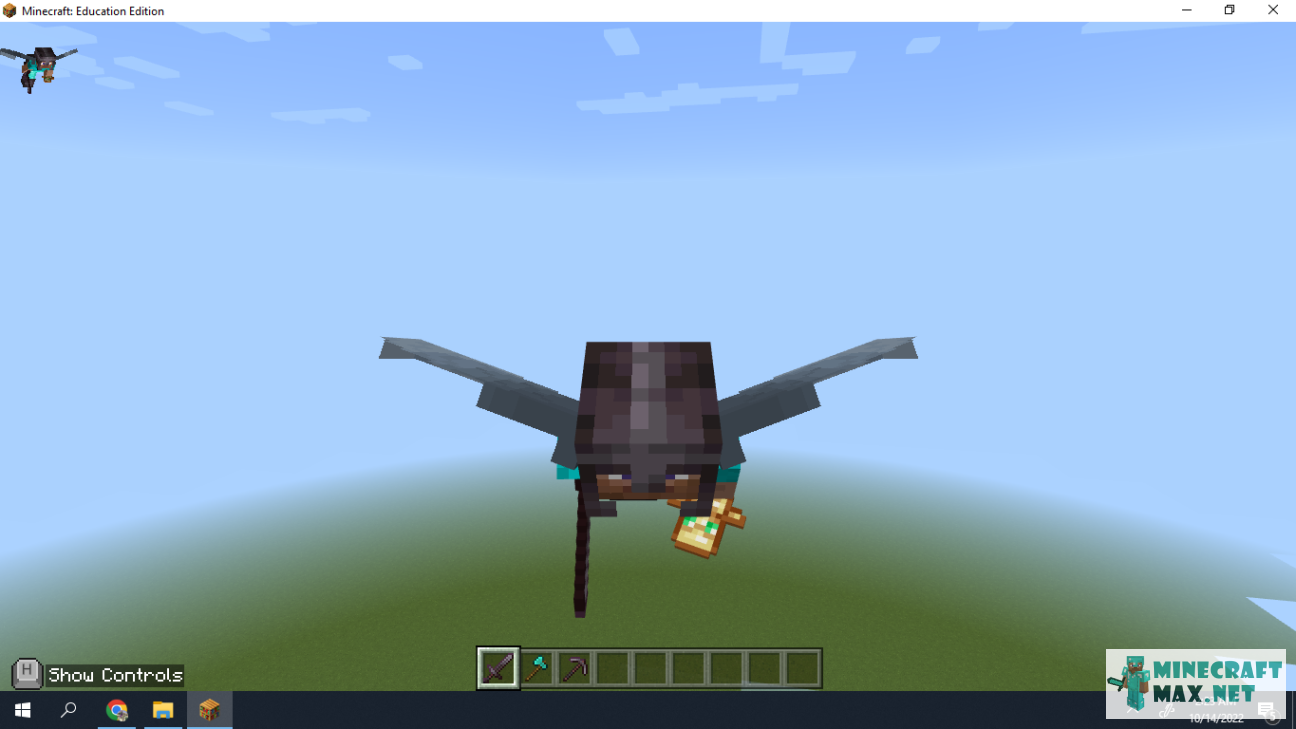 Quests Screenshot of a player in flight on elytra for Minecraft | Screenshot 1