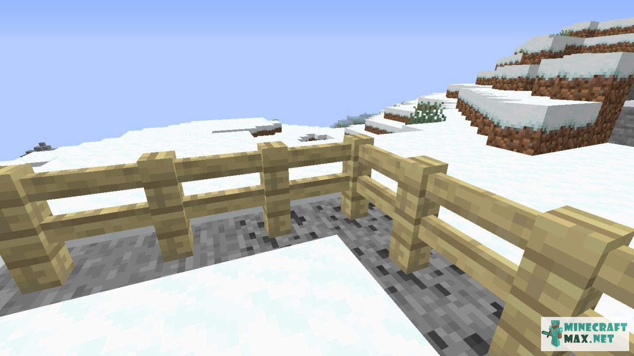 Birch Fence in Minecraft | Screenshot 1