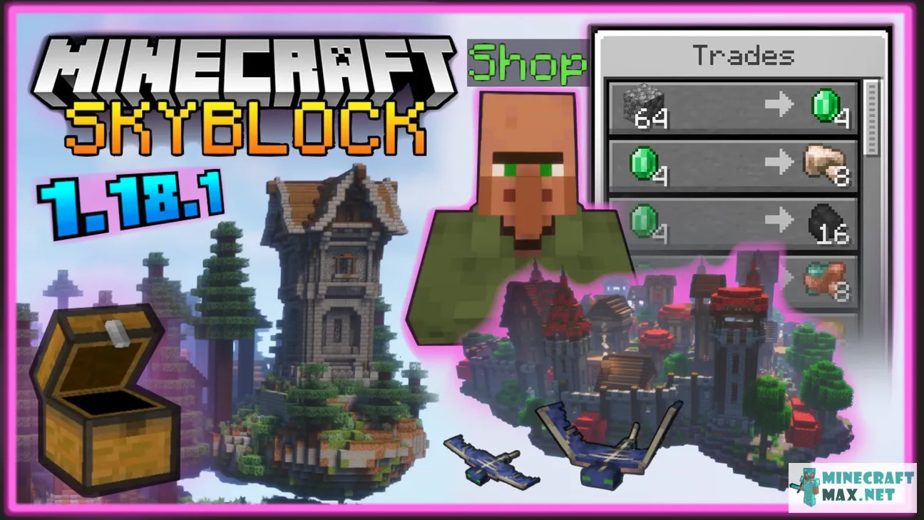 Skyblock + Shop | Download map for Minecraft: 1