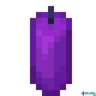 Фиолетовая свеча в Майнкрафте