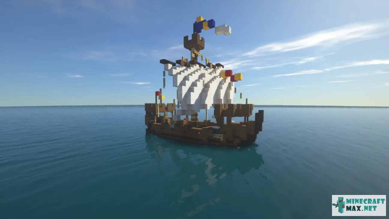 Medieval Ship Nef "Bolgehest" | Download map for Minecraft: 1