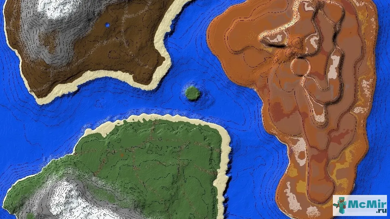 Карта Три страны | Скачать карту Майнкрафт: 1