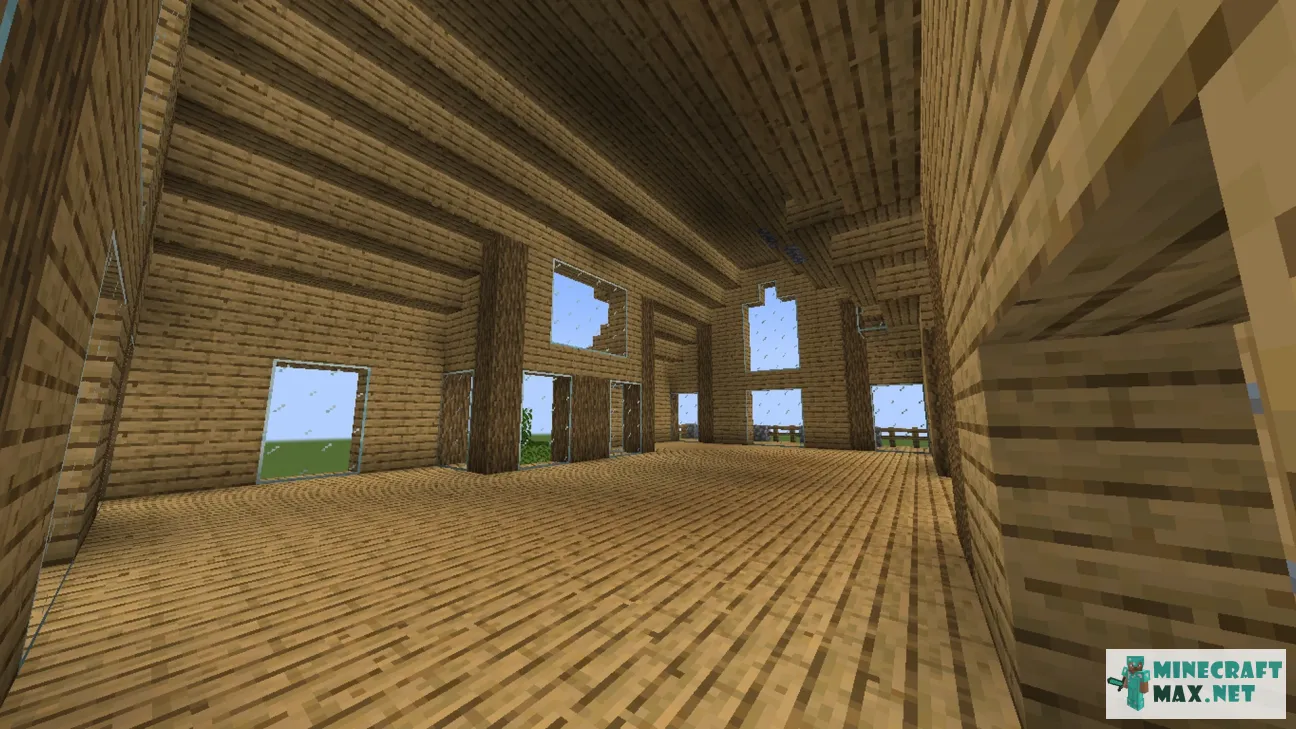 Big wooden house Minecraft Map