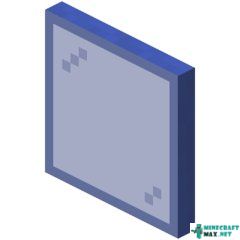 Blue Stained Glass Pane in Minecraft
