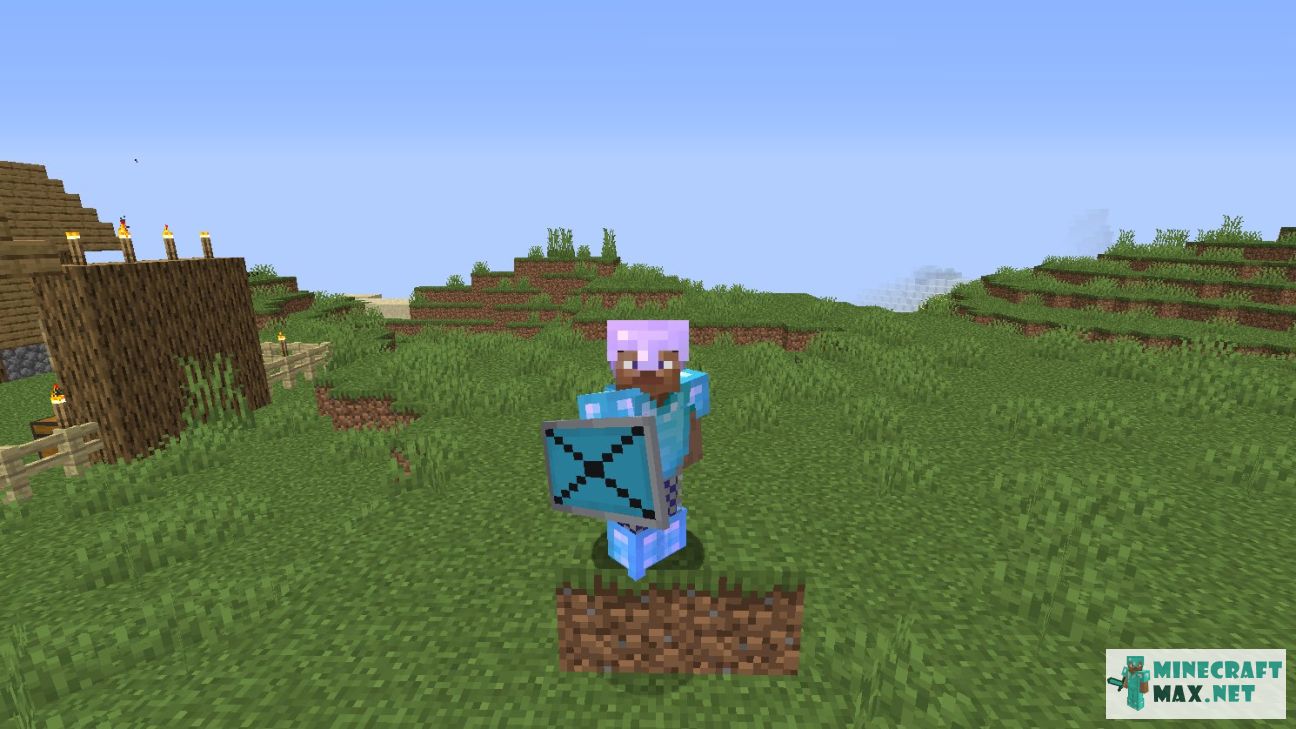 Light Blue Shield in Minecraft | Screenshot 2