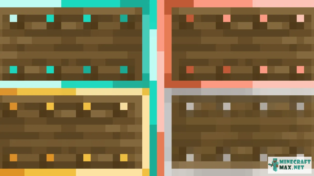 Copper Iron Diamond Or Gold Shields | Download texture for Minecraft: 1