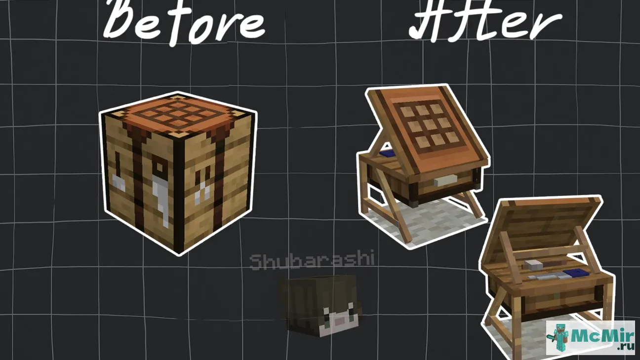 Текстура Новый верстак | Скачать текстуру для Minecraft: 1