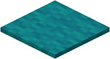 Как сделать бирюзовый ковёр в Minecraft