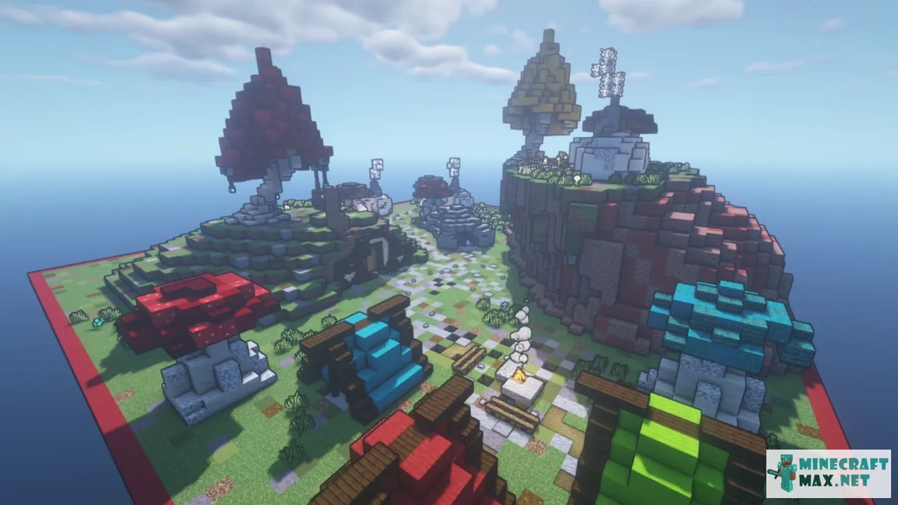 Mushroom village | Download map for Minecraft: 1