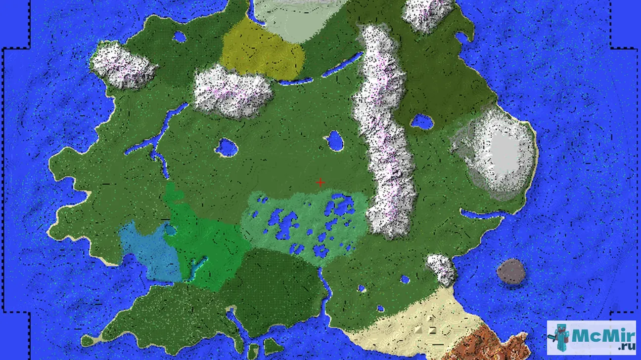 Карта Карта острова по игре Forsena | Скачать карту Майнкрафт: 1