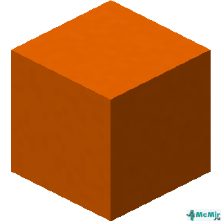 Оранжевый бетон в Майнкрафте