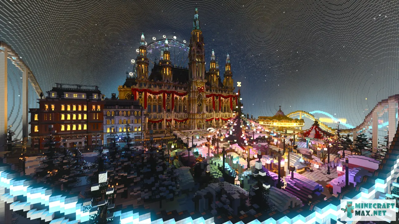 NVIDIA RTX Winter World | Download map for Minecraft: 1