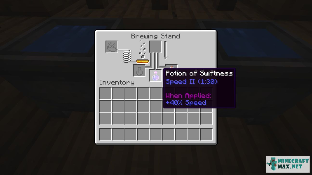 Potion of Swiftness II in Minecraft | Screenshot 1