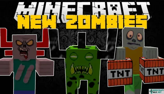 New Zombie | Lejupielādējiet modifikāciju Minecraft: 1