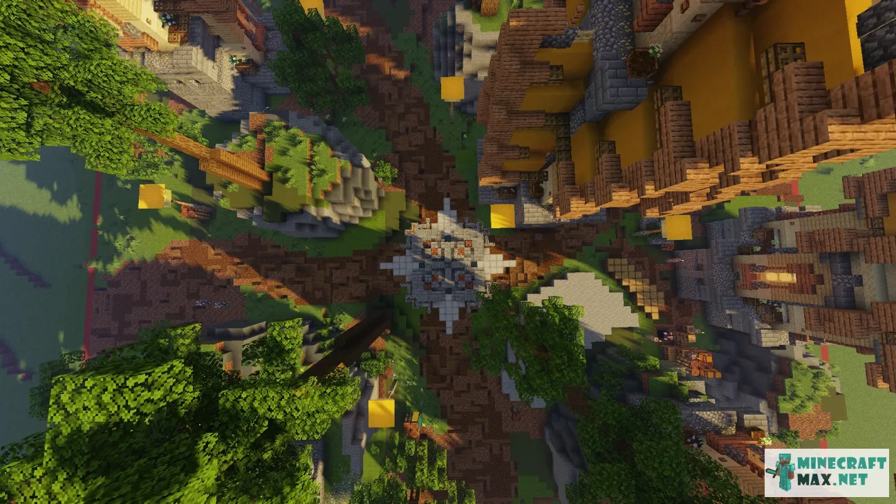 Yellow Spawn | Download map for Minecraft: 1