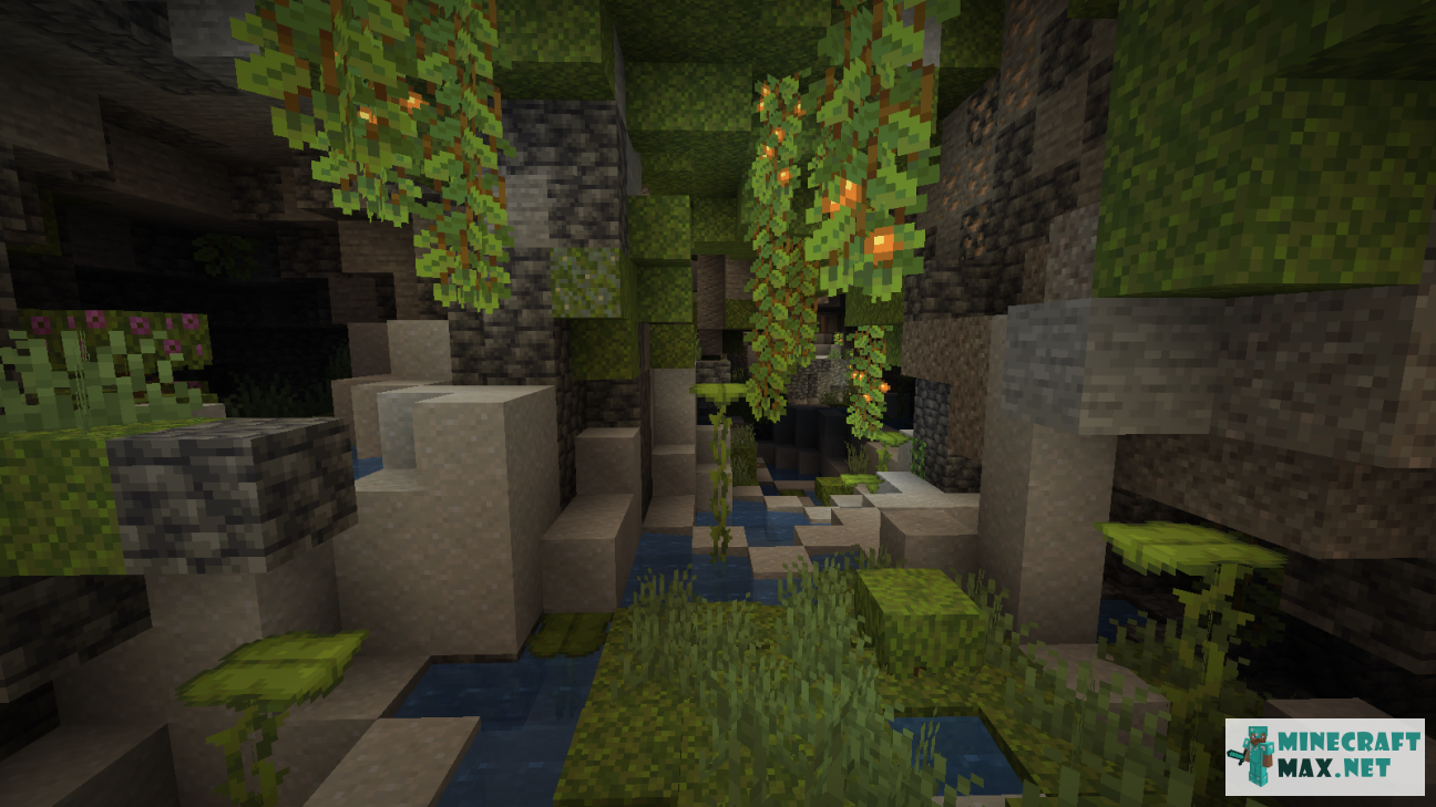 Lush caves | Download map for Minecraft: 1