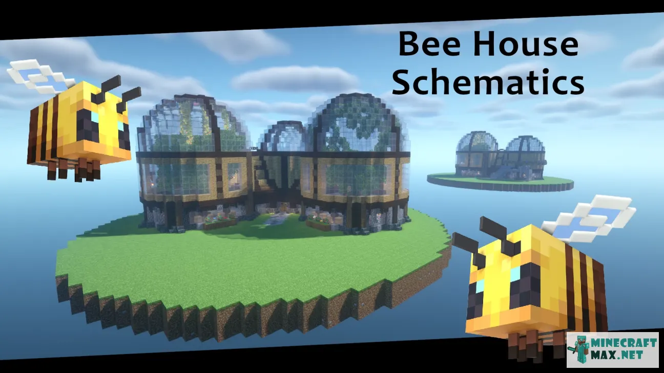 Bee House Schematics | Download map for Minecraft: 1