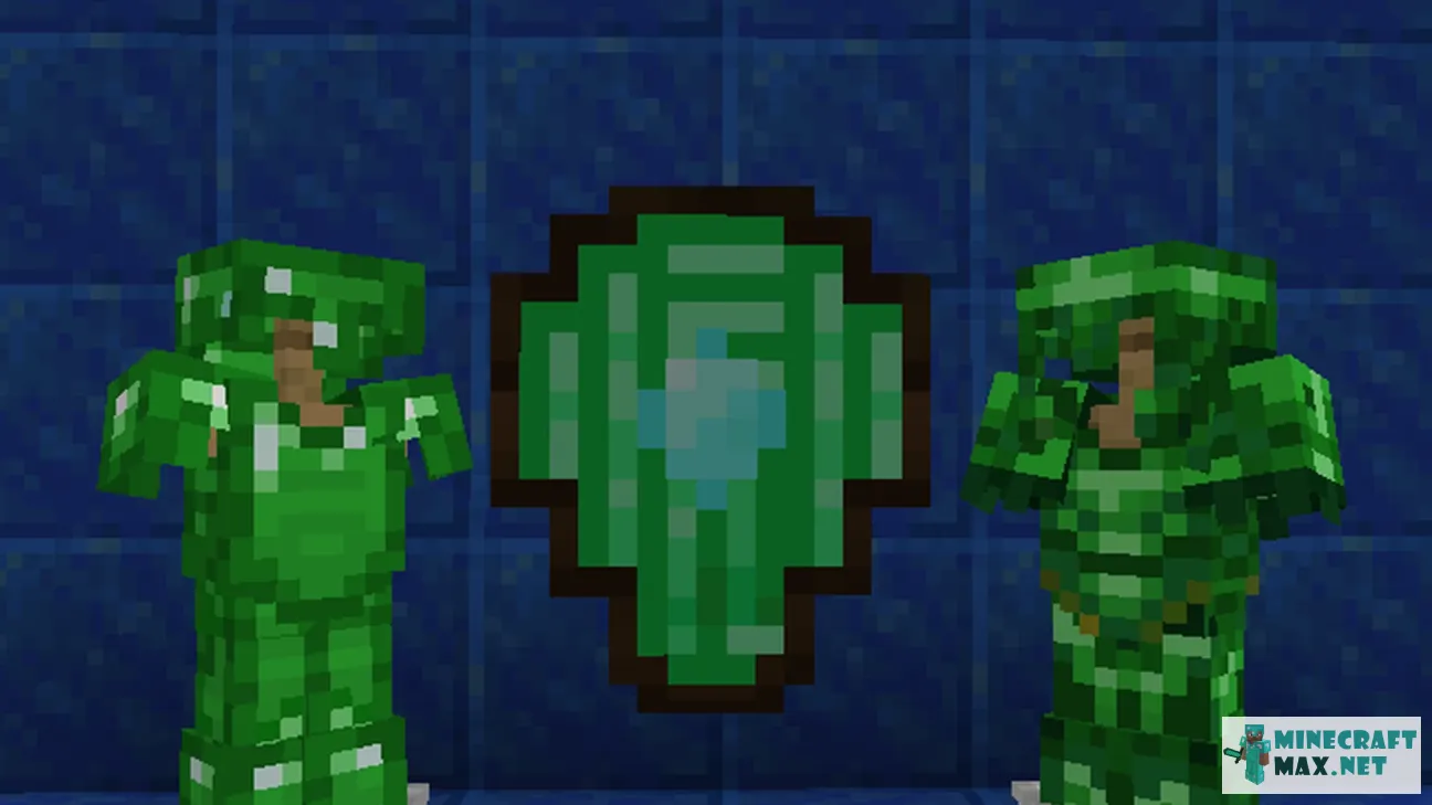 Emerald Armor / sword / shield | Download texture for Minecraft: 1