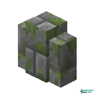 Mossy Stone Brick Wall in Minecraft