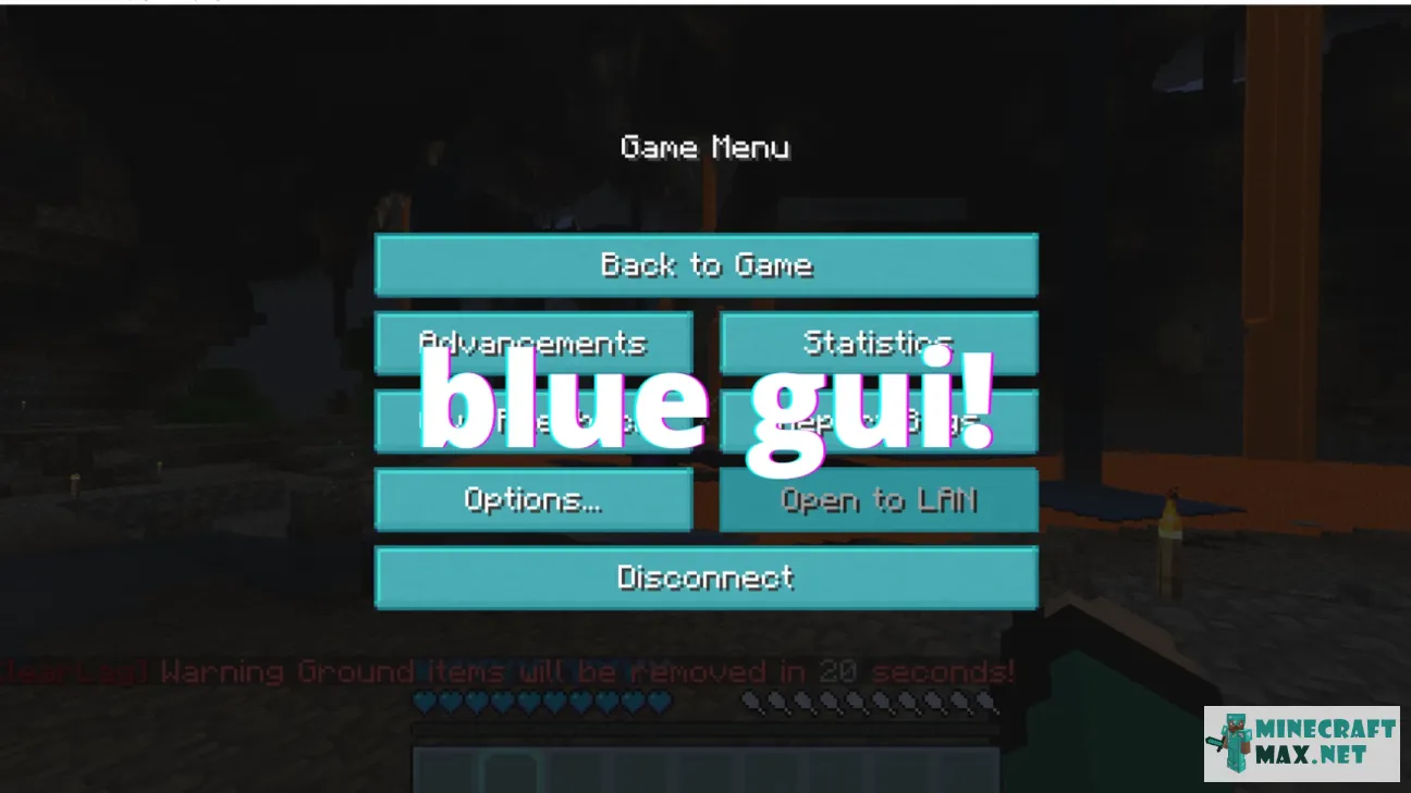 Aqua / Blue GUI | Download texture for Minecraft: 1