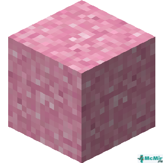 Розовый сухой бетон в Майнкрафте