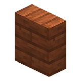 Vertical Acacia Slab in Minecraft