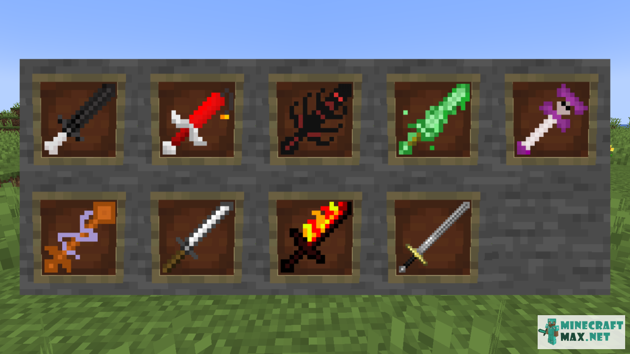 More Sword v1 | Lejupielādējiet modifikāciju Minecraft: 1