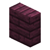 Vertical Crimson Slab in Minecraft
