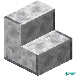 Polished Diorite Stairs in Minecraft