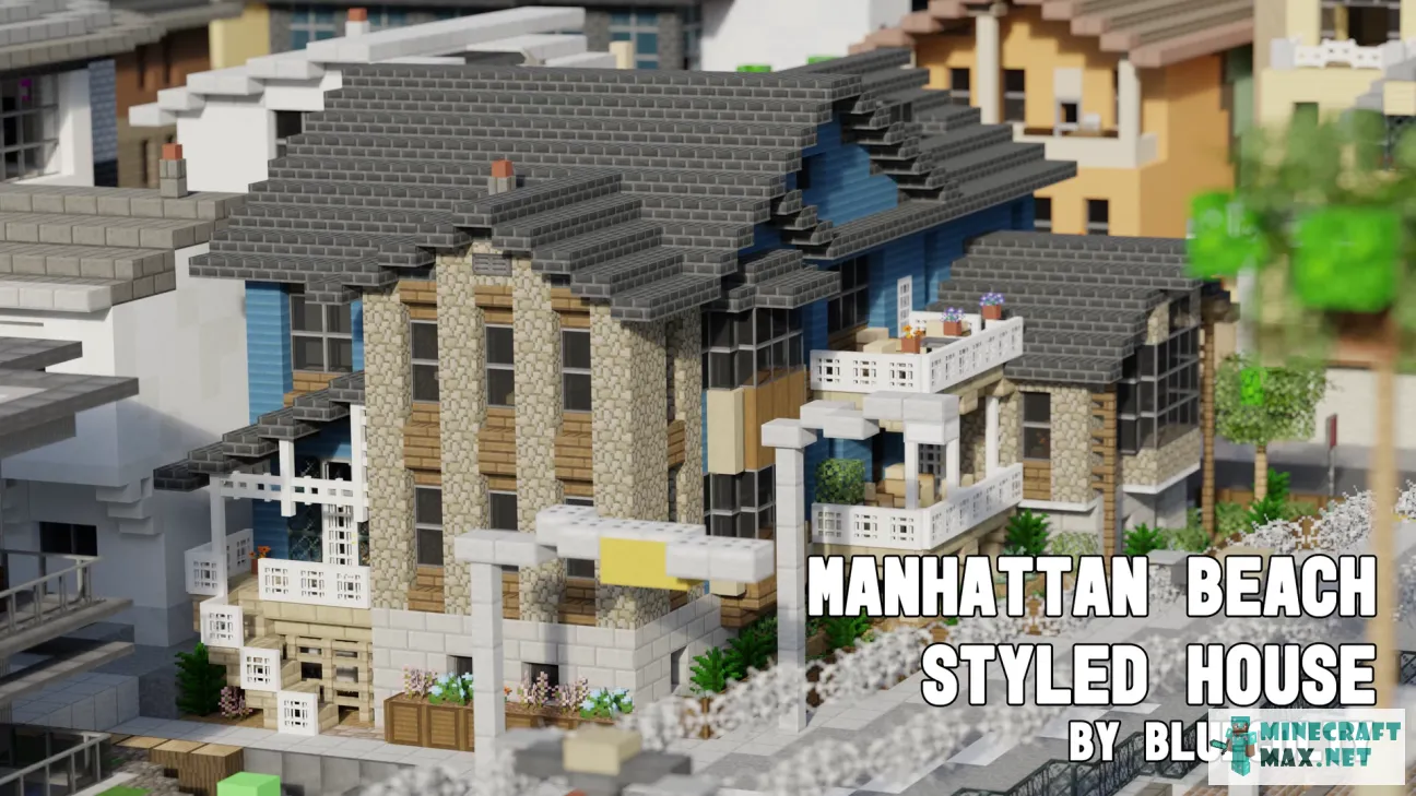 Manhattan Beach Styled House | Download map for Minecraft: 1