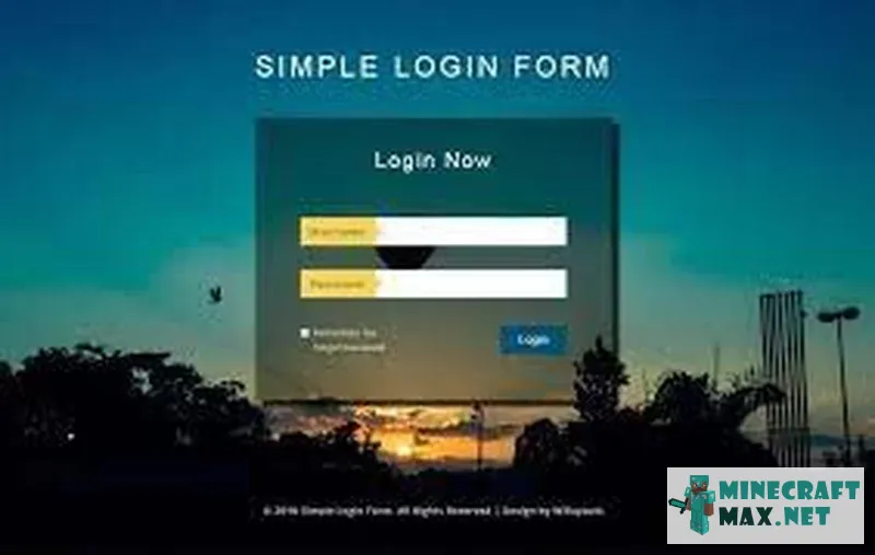 Simple Login | Download mod for Minecraft: 1