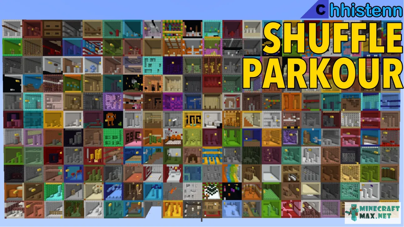 Shuffle Parkour | Download map for Minecraft: 1
