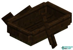 Dark Oak Boat in Minecraft