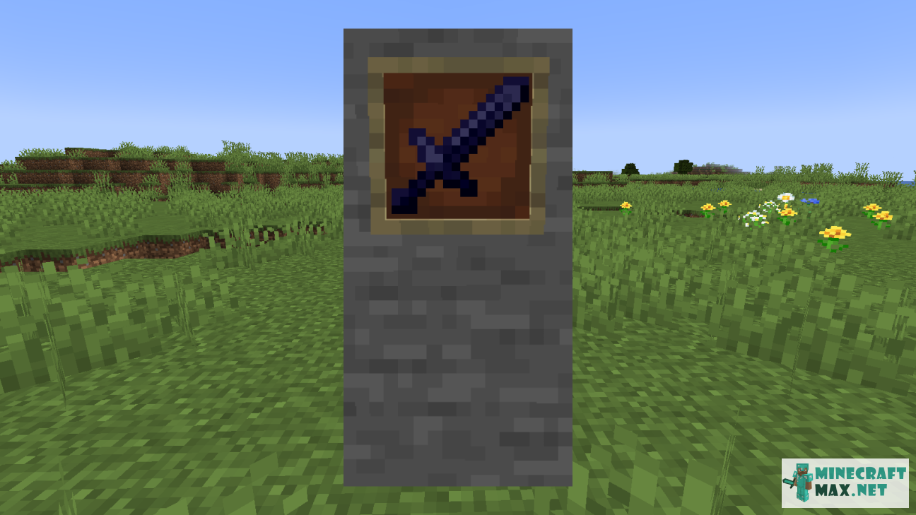 Obsidian Sword | Download mod for Minecraft: 1