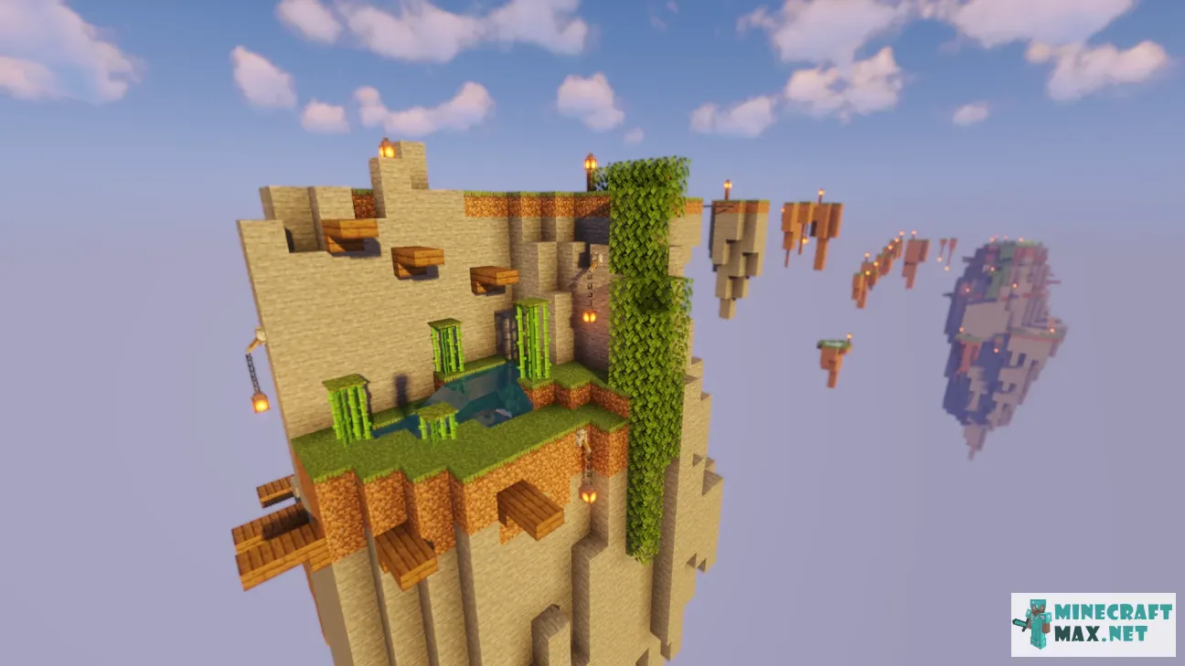 Sky parkour | Download map for Minecraft: 1